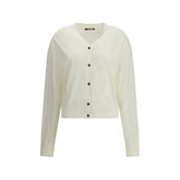 Jacquemus White Merino Wool Cardigan